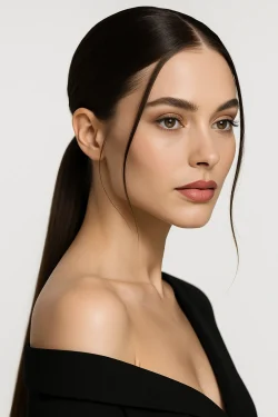 تسريحات الشعر الطويل المستقيم 10