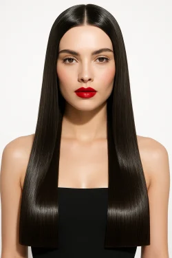 تسريحات الشعر الطويل المستقيم 12