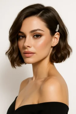 تسريحات للمناسبات للشعر القصير 01