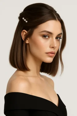 تسريحات للمناسبات للشعر القصير 07