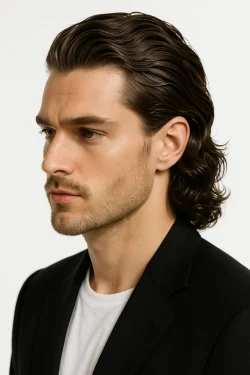 تسريحة السليك باك (Slick Back) 22